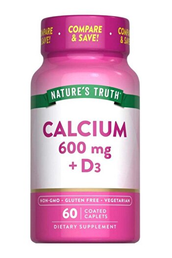 Nature's Truth Calcium & Vitamin D3 | 600 mg | 60 Caplets