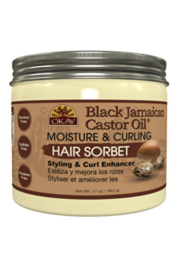 Okay Pure Naturals Black Jamaican Castor Oil Hair Sorbet 17oz