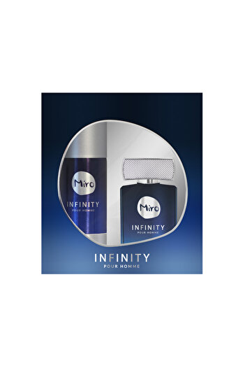 Miro Perfumes Miro Infinity Gift Set with Eau de Parfum and Deodorant Spray, 75 ml + 150 ml