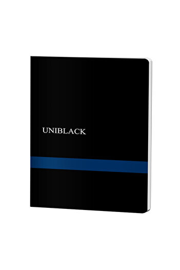 PIGNA A4 Notebook, 60 Sheets, Ruled, 70g, Color Blue, Material PP, Cover Uniblack, Pigna