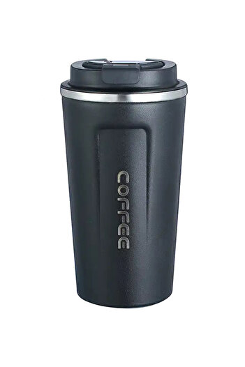 divendi-ro Termos inteligent pentru cafea/ceai sau alte băuturi, afișaj LCD pentru temperatură, capacitate 510 ml - Alb