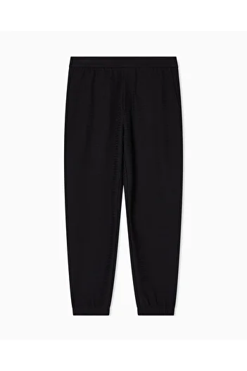 Emporio Armani Men's Regular Waist Straight Model Relaxed Fit Long Length Black Pants Em003443 Af13700-Fc231