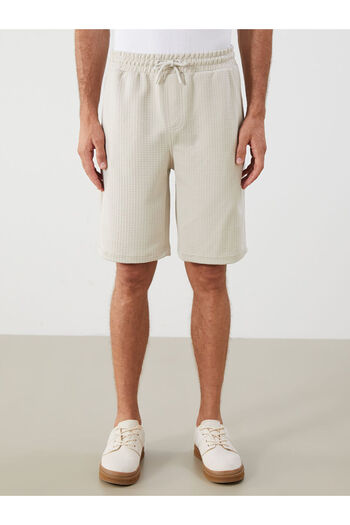 LC Waikiki Beige Standard Fit Men's Shorts
