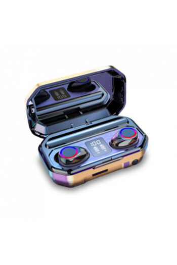 Blusmart Casti Bluetooth M 12 TWS, 5.0, Display digital, Microfon