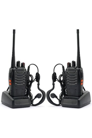 BAOFENG Set zwei tragbare Funkgeräte Baofeng BF-888S, programmiert in 16 PMR-Kanälen