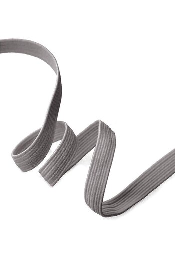 hapshoe Dark Gray 20 mm 5 Mt Durable Hard Flat Elastic Strip Rubber