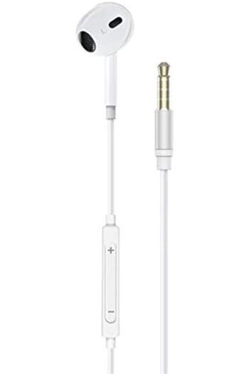 Promate Mono Earbud, Ergonomic In-Ear HD Wired Mono Earphone with Dynamic 13mm Drivers, Microphone,