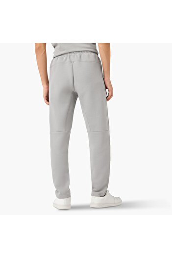 Kappa Track Pants with Drawstring Closure and Zip Pockets