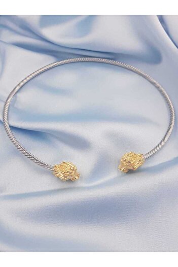 vogutima jewelery&silver by timuçin mavili Xuping Steel Double Lion Detailed Stylish Design Gift for Lover, Mother, Friend Necklace, Choker