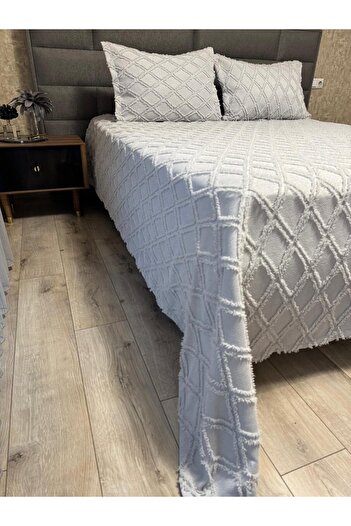 BERRY Concept Nordic Bedspread Double 250/255 cm Gray-Baklav