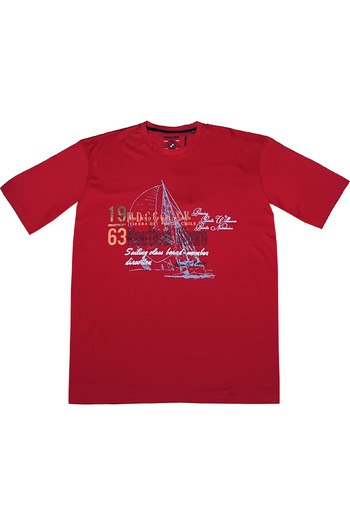 montecarlo Large Size Lycra Combed Cotton T-Shirt