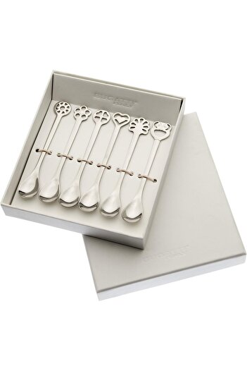 BUGATTI Casa PORTAFORTUNA IN-050A08/6 Mocha Spoons in Gift Box Set of 6