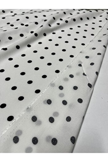 Kumaş sever Pure Cotton Polka Dot Patterned Viscose Fabric Double Breasted Dress Skirt Tunic Clothing Fabric