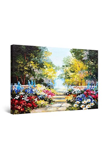 startonight DualView Startonight Flower Garden Painting, 80 cm x 120 cm