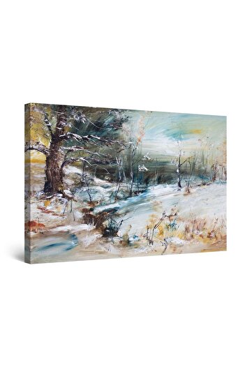 startonight DualView Startonight Minimalist Winter Landscape Painting, 80 cm x 120 cm