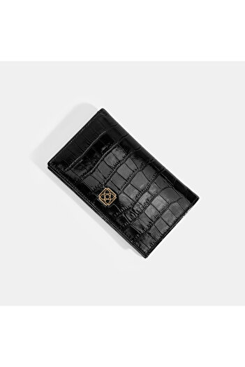 Desa Women's Black Leather Wallet