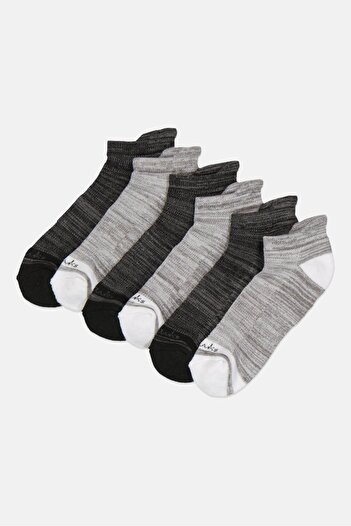 CLARKS Women 6 Pairs Brand Logo Chaussettes Socks, Multicolor