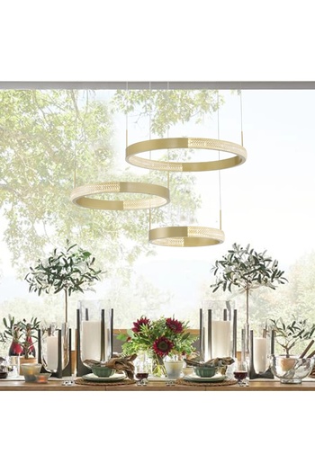 KARAZ 3-ring LED chandelier
