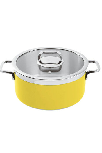 Paderno Pot with Lid Yellow cm 24 H 12