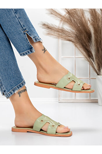 mei Women's Slippers with Low Sole 3AW307 Green | Mei
