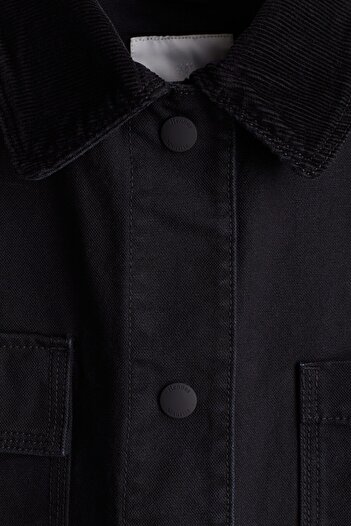 H&M Fitilli Kadife Yakalı Ceket