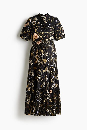 H&M MAMA Katlı ve Pamuklu Elbise