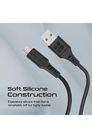 Promate USB to USB-C™ Cable, Durable Silicone Type-C™ Charging Cable with 3A, 480 Mbps Data Sync