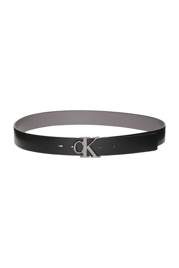 Calvin Klein Monogram Plaque Buckle 35mm Adj/