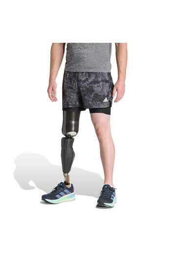 adidas Own the Run Spray Dye 2-in-1 Shorts