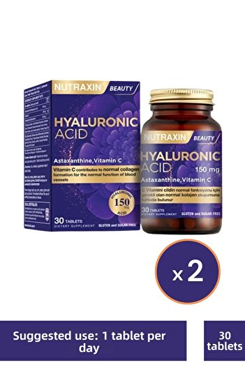 Nutraxin Hyaluronic Acid 30 Tablets X 2