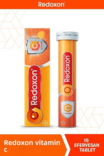 Redoxon Vitamin C 15 Effervescent Tablet 2-Pack I 1000 Mg Vitamin C Containing Supplementary Food