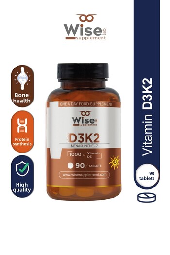 WiseLab Vitamin D3 + K2 90 Tablets