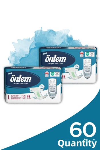 ÖNLEM Adult Patient Diapers Large Size (Large) 30 Pieces X 2 Pieces