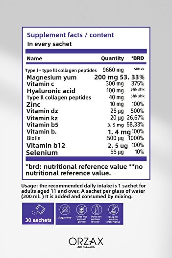 DAY2DAY The Collagen Mag Plus 30 Sachets Strawberry Watermelon