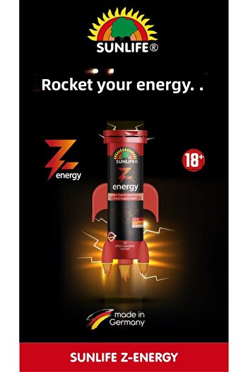 Sunlife Z Energy - Caffeine, Taurine and Vitamin Food Supplement