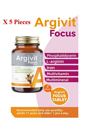 Argivit Focus 30 Tablets 5 Pieces
