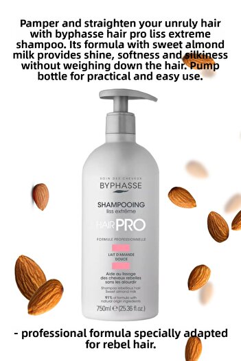 BYPHASSE Hair Pro Protective and Soothing Shampoo for Rebel Hair 750ml