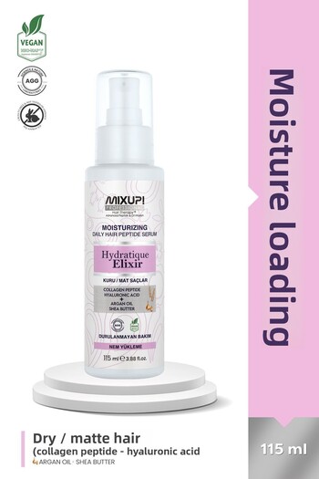Mixup 115 ML - Moisturizing Nourishing Serum with Hyaluronic Acid and Collagen Peptide, for Dry and Dull Hair