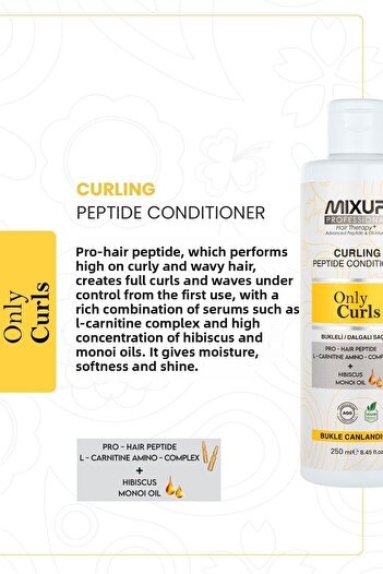 Mixup Pro-Hair Peptide and L-Carnitine Amino Complex - Curl and Wavy Conditioner 250 ML