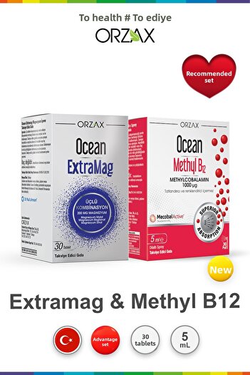 Ocean Extramag 30 Tablets & Ocean Methyl B12 5 ml