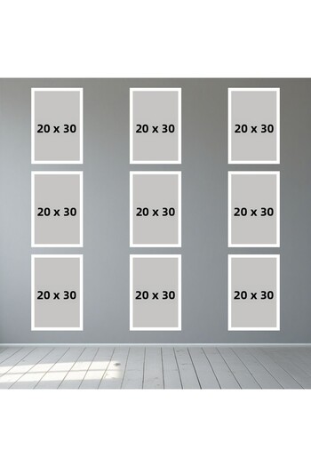 Tooall 21X30 White Blank Photo Frame Set – 1-Piece, 2-Piece, 3-Piece, 6-Piece, 9-Piece Wall Decor Frame