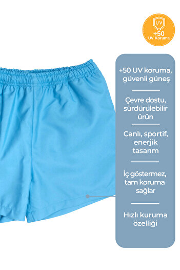 Ozmoz By Mukadder Özden Blue Boys' Shorts Swimsuit