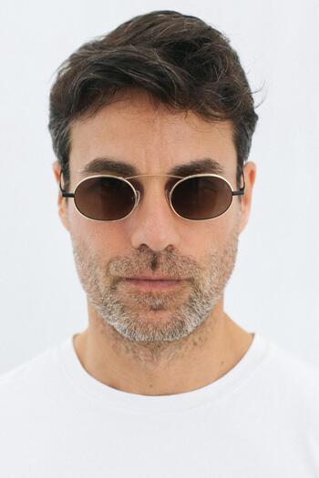 Bilge Karga Oliver New Gold Green Mens Sunglasses