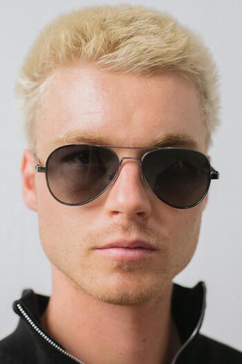 Bilge Karga Ethan Silver Black Men's Sunglasses