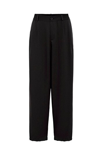 VAMOSCLO Baggy Fit Kumaş Pantolon Siyah
