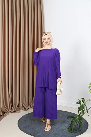 NİSUM MODA Pleated Trousers Set