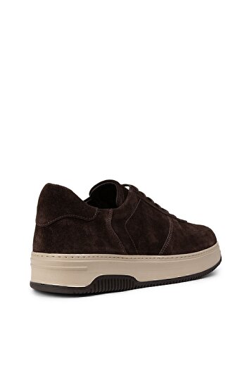 Deery Genuine Suede Brown Men's Sneakers