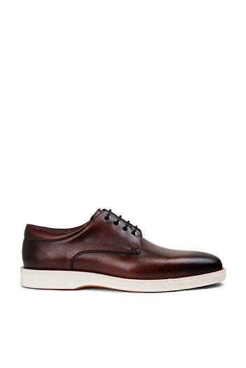 Deery Genuine Leather Claret Red Men's Casual Shoes