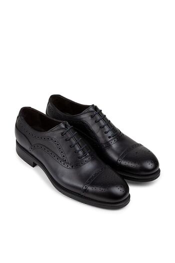 Deery Genuine Leather Navy Blue Classic Men's Shoes