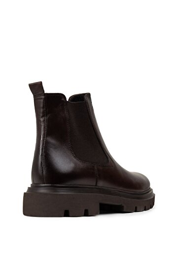 Deery Genuine Leather Brown Men's Chelsea Boots